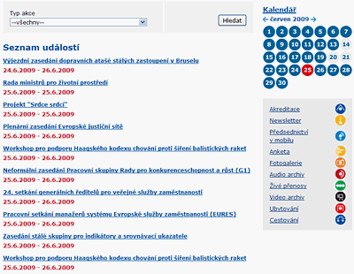 eu2009.cz - hlavnÃ­ kalendÃ¡Å™ akcÃ­