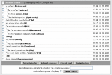 Obrázek 1 - Diskuze
